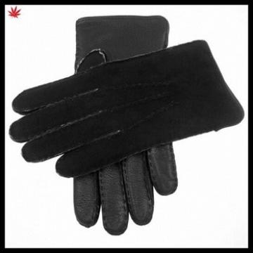 mens simple style high quality suede back leather palm leather glove