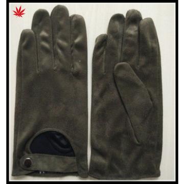 cheap faux suede leather hand glove driving gloves with buttons