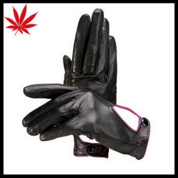 Fashion Black Men&#39;s Driving Leather Gloves