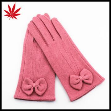 Decorative Butterfly Detailing Ladies Simplex Wool Glove