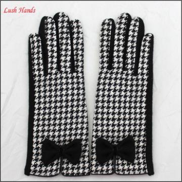 ladies cheap woolen thin hand gloves plover case gloves