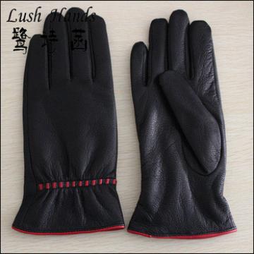fashion pigskin wholesale women gloves with decorative stitch