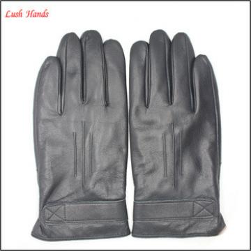 mens leather gloves black driving leather gloves winter