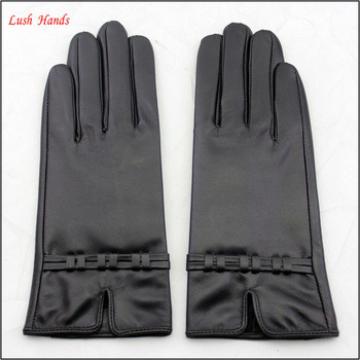 basic style party dresses women high quality leather gloves