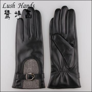 Lady&#39;s high-grade fashion sheepskin leather gloves with wholesale price