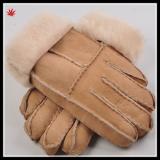 double face cheap wholesale winter warm leather glove