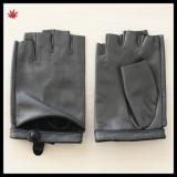 women&#39;s wearing fashion sexy fingerless leather driving glove