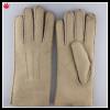 women simple style basic wram double face leather glove