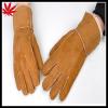 Cheap fake double face leather and fur gloves unisex