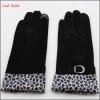 women fashion lamb suede gloves finger touch gloves