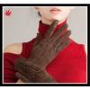 Ladies hot selling simple suede gloves with wholesale price