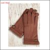 2016 Men&#39;s brown buckskin leather gloves with buttons