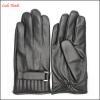 European classic British men&#39;s leather gloves with index finger touch screen