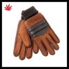 2016 hot selling womens warm suede gloves with knitted wrist