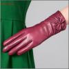 high quality ladies long fashion leather gloves with bow