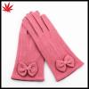 2016 new style cheap red 100% wool gloves With bow