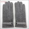 ladies fashion grey woolen hand gloves women with belt