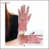 girls fashion sweet warm woolen gloves fashion wool lace gloves with bow