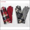 Woolen gloves 2016 top grade class ladies fashion fabric wholesale leather gloves