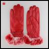 fur glove rex rabbit cuff genuine hand gloves manufactures in China