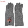 Hot sales women fashion diamond embellish woollen gloves