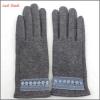 2016 spring mirco velvet hand gloves for women with lace