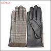 Lady&#39;s fashion leather-cloth warm gloves with supersoft polyester lining