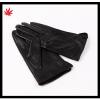 2016 new style pinholing police mens black leather gloves with wholesale price