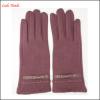 ladies micro velvet factory gloves with polyester lining