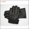 lady&#39;s black fashion genuine sheepskin leather gloves for wholesale with three back stitches