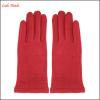 ladies popular micro velvet fashion gloves with delicate cuff