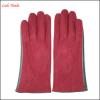 Ladies hot selling half woolen half leather gloves with wholesale price