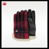 ladies lovely warm woolen gloves with fake fur cuff for wholesale