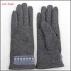 Ladies woolen gloves with lace belt on wrist for wholesale