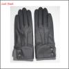 ladies classic winter leather hand gloves black #1 small image