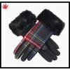 Ladies cheap woolen gloves with horse fur