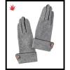 Ladies woolen gloves with turn-down cuff for wholesale