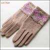 ladies lovely high-quality yellow woolen gloves for wholesale