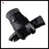 men&#39;s genuine leahter gloves with leather belt and button