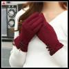 China supplier ladies simple style elegant micro velvet gloves