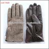 Leather mens winter sheepskin and cloth gloves with cheap price