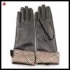 basic style warm winter wearing long PU gloves for ladies