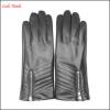 Women &#39;s leather gloves with Zipper and quilting seam #1 small image