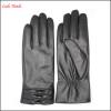 women leather gloves &amp; mittens with bow and Palm elastic #1 small image