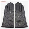 ladies winter fashion smartphone hand gloves with embroidery and nails #1 small image
