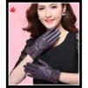 Lady&#39;s high-class lace cuff genuine leather gloves #1 small image