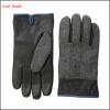 Men&#39;s woven herringbone cheap leather gloves