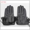 ladies cheap genuine fringed leather gloves with tassel ending #1 small image