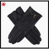 High quality cheap winter women kidskin leather gloves with leather belt #1 small image
