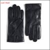 Men&#39;s Black /brown cashmere lined leather gloves